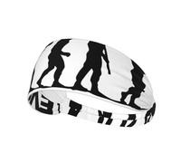 Bandeau tendance pour le sport - Musculation Evolution Print Bandeau élastique Exercice Bandeau, idéal pour le yoga, la course à pied, etc