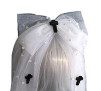 Bandeau tendance punk avec nœud papillon et épingle croisée amovible pour les fans d'anime, accessoires de fête sur le thème d'Halloween