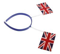 Bandeau Tête Drapeau Britannique 3d à Ressort, Style Patriotique | Tissu Léger, Port Confortable, Motif Union Jack Vibrant, pour Costumes, Concerts et Festivals