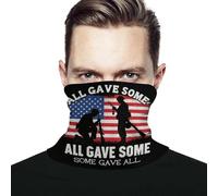 Bandeau Tous Ont Donné Un Peu, Certains Ont Tout Donné avec Le Drapeau Américain Durable Echarpe Anti-UV Snood pour Marche Ski Running 2 Pièces