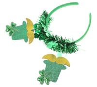 Bandeau Trèfle Vert pour Cheveux, Fête de Saint-patrick, Plastique | Coiffe Unique, Usage Scolaire et Photo, Tenue Stable sur Tête et Cheveux, Style Festif