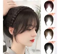 Bandeau tressé avec frange pour perruques synthétiques courtes et droites, nouveaux accessoires capillaires incluant la frange, le bandeau tressé, le serre-tête, les extensions de cheveux, fibre synth