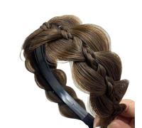 Bandeau tressé en fibre synthétique avec arête de poisson pour un look tendance - Accessoire pour cheveux en fibre synthétique