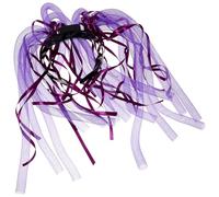 Bandeau Tressé LED pour Ambiance Halloween, Plastique pour Concerts | Bandeau Pourpre à Clip, 2 Modes, 6 Lumières Gauche Droite, Usage Soirées Nocturnes