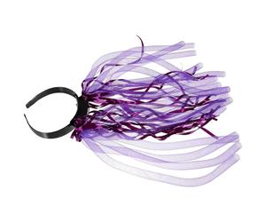 Bandeau Tressé LED pour Célébration Halloween, Serrage Tête Pourpre | Plastique Léger, Clip-on Facile, 2 Modes, 6 Lumières à Gauche et Droite, Soirées Concerts