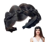 Bandeau tressé - Os de poisson Twist Bandeau avec prise en main - Accessoire de perruque sûr - Design flexible et léger - Coupe confortable - Accessoire de cheveux élégant pour les vêtements