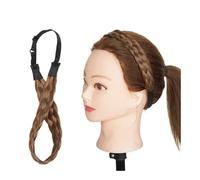 Bandeau tressé synthétique, 3 tailles de largeur, avec ceinture réglable, style bohème, coiffure for femme, postiche de 25,4 cm de long Look élégant chic(M-6)