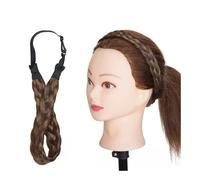 Bandeau tressé synthétique, 3 tailles de largeur, avec ceinture réglable, style bohème, coiffure for femme, postiche de 25,4 cm de long Ponytail Extension(M-4A27)