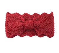 Bandeau tricoté avec nœuds élastiques, bandeau noué, couvre-chef d ' hiver, chauffe-oreille extérieur, cache-oreilles doux et chaud pour envelopper la tête, bandes de cheveux nouées, turban large