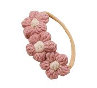 Bandeau tricoté doux pour nourrissons avec une élégante décoration florale pour 100 jours de séances photo et de fêtes, vêtements quotidiens