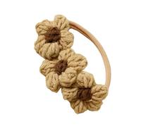 Bandeau tricoté doux pour nourrissons avec une élégante décoration florale pour 100 jours de séances photo et de fêtes, vêtements quotidiens