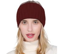 Bandeau tricoté pour femme - Bandeau d'hiver tricoté au crochet - Bandeau d'hiver confortable pour femme, bandeau chaud et épais pour temps froid, ski