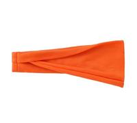 Bandeau turban élastique pour femme - Couleur unie - Pour yoga, maquillage - Vintage - Orange