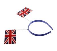 Bandeau Union Jack Britannique en Tissu, Design Ressort 3d, Taille Unique | Motif Drapeau Britannique Vibrant, Style Patriotique, pour Fêtes, Carnaval, Pubs et Tenues Costumées