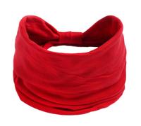 Bandeau unisexe de forme de couleur fixe élastique pour maquillage Bandeau extensible doux Yoga Vêtements de sport Support de cheveux pour le visage Non Slip