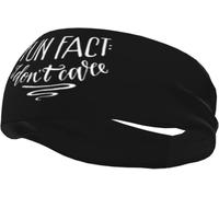 Bandeau Unisexe « Fun Fact I Don't Care » antidérapant et Anti-Transpirant pour Le Sport, la Course à Pied, Le vélo et Le Yoga.