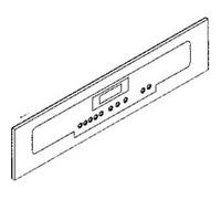 Bandeau verro blanc - Four, cuisinière (74X3491 DE DIETRICH)