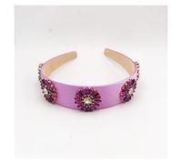 Bandeaux à carreaux vintage en cristal à fleurs et fleurs pour l'automne, élégants, assortis, cerceaux pour femmes, diadème, accessoires pour cheveux