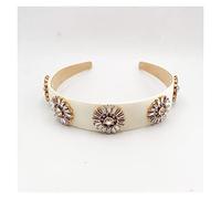 Bandeaux à carreaux vintage en cristal à fleurs et fleurs pour l'automne, élégants, assortis, cerceaux pour femmes, diadème, accessoires pour cheveux