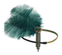 Bandeaux à clapet en plumes des années 1920, couvre-chef de la reine du bal pour un événement spécial, mariage, fiançailles, soirée, coiffure, bandeaux à clapet, plumes