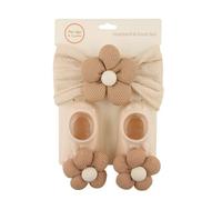 Bandeaux à Fleurs pour Bébé Fille, Chaussettes Bébé Bandeau Bebe Fille Chaussettes de Coton Respirantes Serré Tête Bébé Bandeaux Cheveux Fille pour Nouveau-Né Nourrisson Tout-Petit
