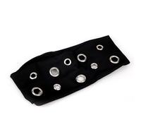 Bandeaux à Œillets pour Femmes, Y2K Jour Bandeau à Œillets Punk Bandeau Élastique Clous Mode Accessoire Cheveux Grunge pour Festival Musique Rock (Style 3, Noir)