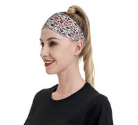Bandeaux à imprimé viande rouge pour homme et femme - Bandeau à cheveux pour la course à pied, le football, la salle de sport