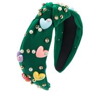 Bandeaux à larges bords pour femme avec cœur en résine