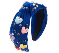 Bandeaux à larges bords pour femme avec cœur en résine