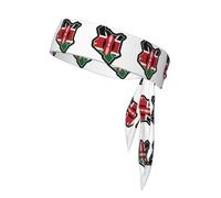 Bandeaux à nouer avec drapeau du Kenya, cravate de karaté, bandeau athlétique, évacuation de la transpiration