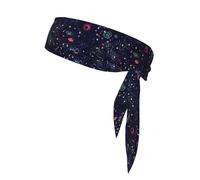 Bandeaux à nouer avec imprimé carte de constellation d'étoiles, cravate de karaté ninja, bandeau athlétique, bandeau d'entraînement anti-transpiration