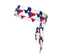 Bandeaux à nouer avec imprimé carte de l'État du Texas, cravate de karaté, bandeau athlétique, anti-transpiration