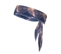 Bandeaux à nouer avec imprimé paysage Thunder - Pour le karaté ninja - Bandeau athlétique - Pour entraînement anti-transpiration