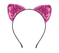 Bandeaux à Paillettes D'oreilles de Chat, Cerceaux de Cheveux en Métal pour Femmes et Filles - Vie Quotidienne et Fournitures de Fête (05)