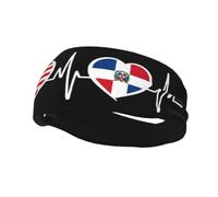 Bandeaux Amérique République Dominicaine Drapeau Bandeau pour Femmes Hommes-Yoga Bande de Sueur Élastique Large Bandes De Cheveux pour le Sport Fitness