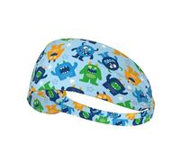 Bandeaux anti-transpiration pour homme et femme Motif monstre de dessin animé