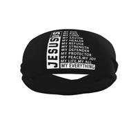 Bandeaux anti-transpiration pour hommes Jésus est Dieu, bandeaux de sport d'entraînement pour hommes, bandeau large à la mode pour course à pied, basket-ball, football, cyclisme, tennis
