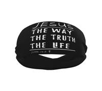 Bandeaux anti-transpiration pour hommes Jésus est Dieu, bandeaux de sport d'entraînement pour hommes, bandeau large à la mode pour course à pied, basket-ball, football, cyclisme, tennis