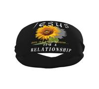 Bandeaux anti-transpiration pour hommes Jésus est Dieu, bandeaux de sport d'entraînement pour hommes, bandeau large à la mode pour course à pied, basket-ball, football, cyclisme, tennis
