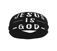 Bandeaux anti-transpiration pour hommes Jésus est Dieu, bandeaux de sport d'entraînement pour hommes, bandeau large à la mode pour course à pied, basket-ball, football, cyclisme, tennis
