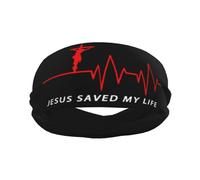 Bandeaux anti-transpiration pour hommes Jésus est Dieu, bandeaux de sport d'entraînement pour hommes, bandeau large à la mode pour course à pied, basket-ball, football, cyclisme, tennis