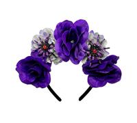 Bandeaux araignées d'Halloween pour fille, couvre-chef, araignées, fleurs, mascarades, Halloween, mariée, crâne, fête, gothique, rose