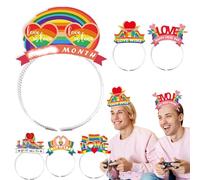Bandeaux arc-en-pour femmes,Bandeau arc-en-, LGBT Love remporte le cerceau de cheveux à thème, Amour gagne thème bandeau LGBT bandeaux Gay Pride fête bandeaux cheveux cerceau fête faveur