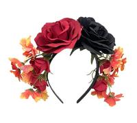 Bandeaux athlétiques à fleurs de rose pour Halloween, bandeau de jour des morts, bandeau d'entraînement pour homme, t, 1 count (Pack of 1)