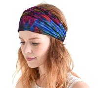 Bandeaux bandana tie-dye - Psychédélique hippie pour femmes foulard bohème hommes G (couleur : C)