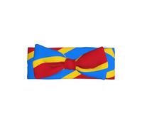 Bandeaux bébé fille imprimé drapeau du Congo doux, extensible, mignon nœuds accessoires de cheveux pour bébé 0-6 mois