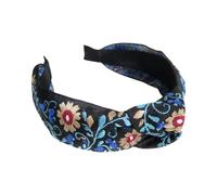 Bandeaux colorés noués avec motifs floraux brodés, parfaits pour les jours de l'indépendance du Mexique, les rassemblements, les célébrations, les carnavals, les accessoires pour cheveux