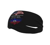 Bandeaux couronne américaine avec racines d'haïti, bandeau anti-transpiration pour femmes et hommes, bandes de Yoga pour le sport et le Fitness, 97