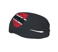 Bandeaux créatifs avec drapeau national de Trinité-et-Tobago, motif tête de mort, antidérapants, pour le sport, la gym, le basket-ball, le yoga