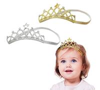 bandeaux de couronnes princesses pour les petites filles-lot de 2 bandeaux de couronne